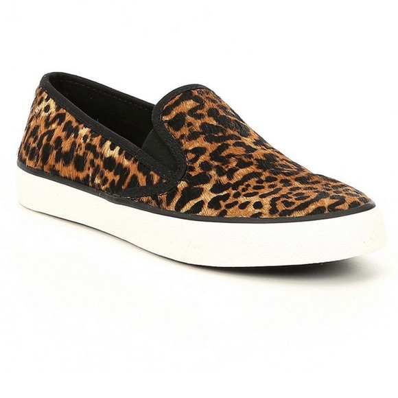 sperry animal print sneakers